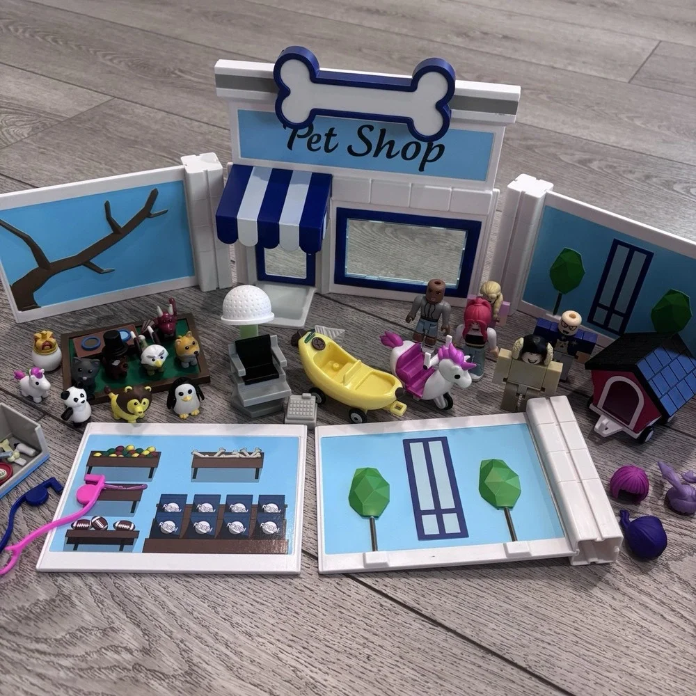 Robolox Lot Of Adopt Me Pet Shop Store Playset Figures Assessories Store